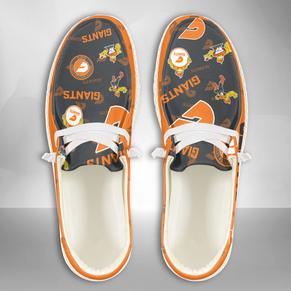 JWFancy AFL Greater Western Sydney Giants Hey Dude Shoes Wally Men's Lace Up Loafers Comfortable For Men And Women