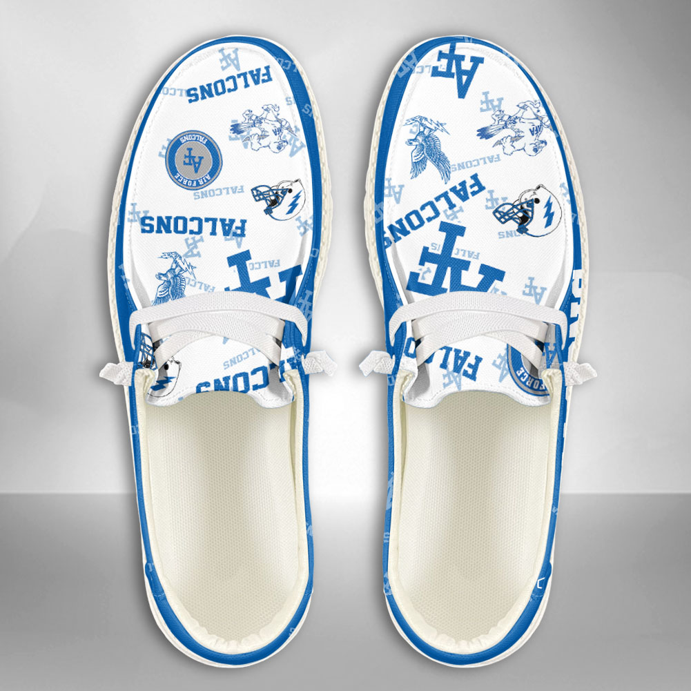 JWFancy NCAA Air Force Falcons Hey Dude Shoes Wally Men's Lace Up Loafers Comfortable For Men And Women