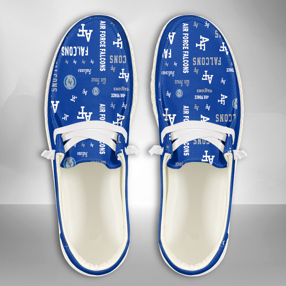 JWFancy NCAA Air Force Falcons Hey Dude Shoes Wally Men's Lace Up Loafers Comfortable For Men And Women