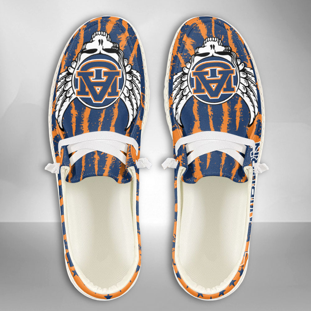 JWFancy NCAA Auburn Tigers Hey Dude Shoes Wally Men's Lace Up Loafers Comfortable For Men And Women