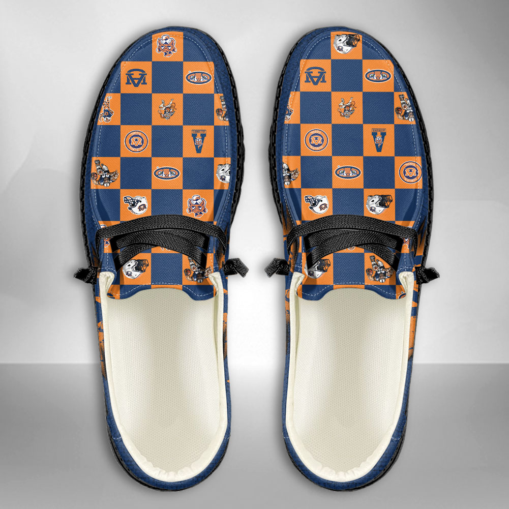 JWFancy NCAA Auburn Tigers Hey Dude Shoes Wally Men's Lace Up Loafers Comfortable For Men And Women