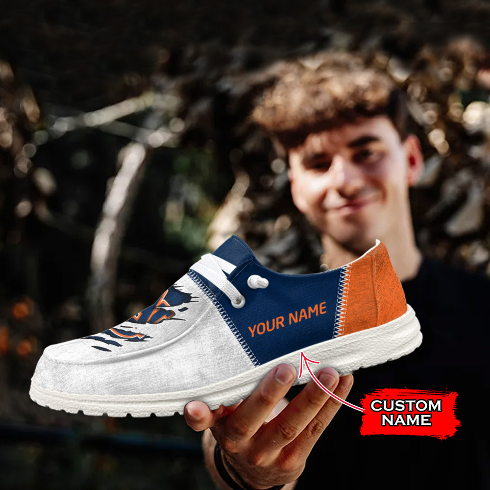 JWFancy NCAA Auburn Tigers Hey Dude Shoes Wally Men's Lace Up Loafers Comfortable For Men And Women