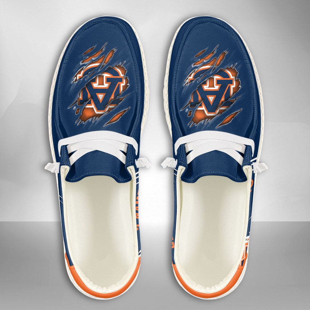 JWFancy NCAA Auburn Tigers Hey Dude Shoes Wally Men's Lace Up Loafers Comfortable For Men And Women