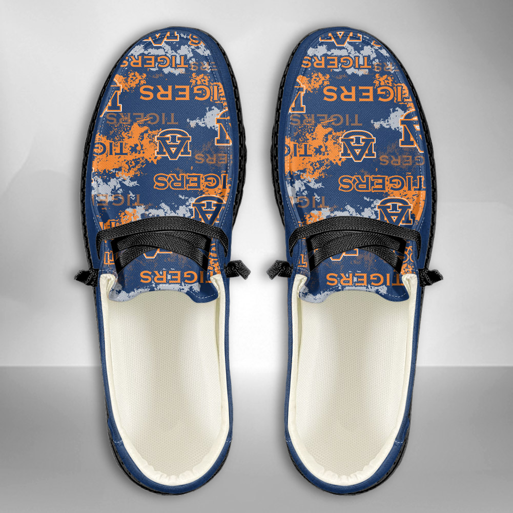 JWFancy NCAA Auburn Tigers Hey Dude Shoes Wally Men's Lace Up Loafers Comfortable For Men And Women