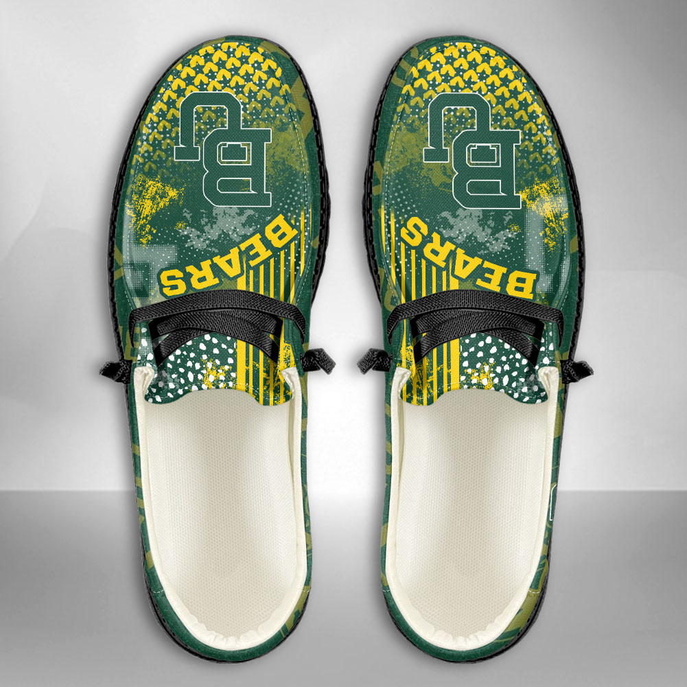 JWFancy NCAA Baylor Bears Hey Dude Shoes Wally Men's Lace Up Loafers Comfortable For Men And Women
