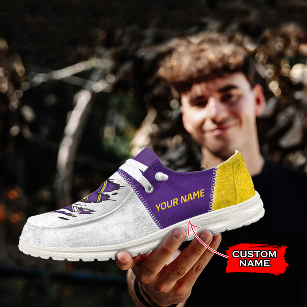 JWFancy NCAA East Carolina Pirates Hey Dude Shoes Wally Men's Lace Up Loafers Comfortable For Men And Women