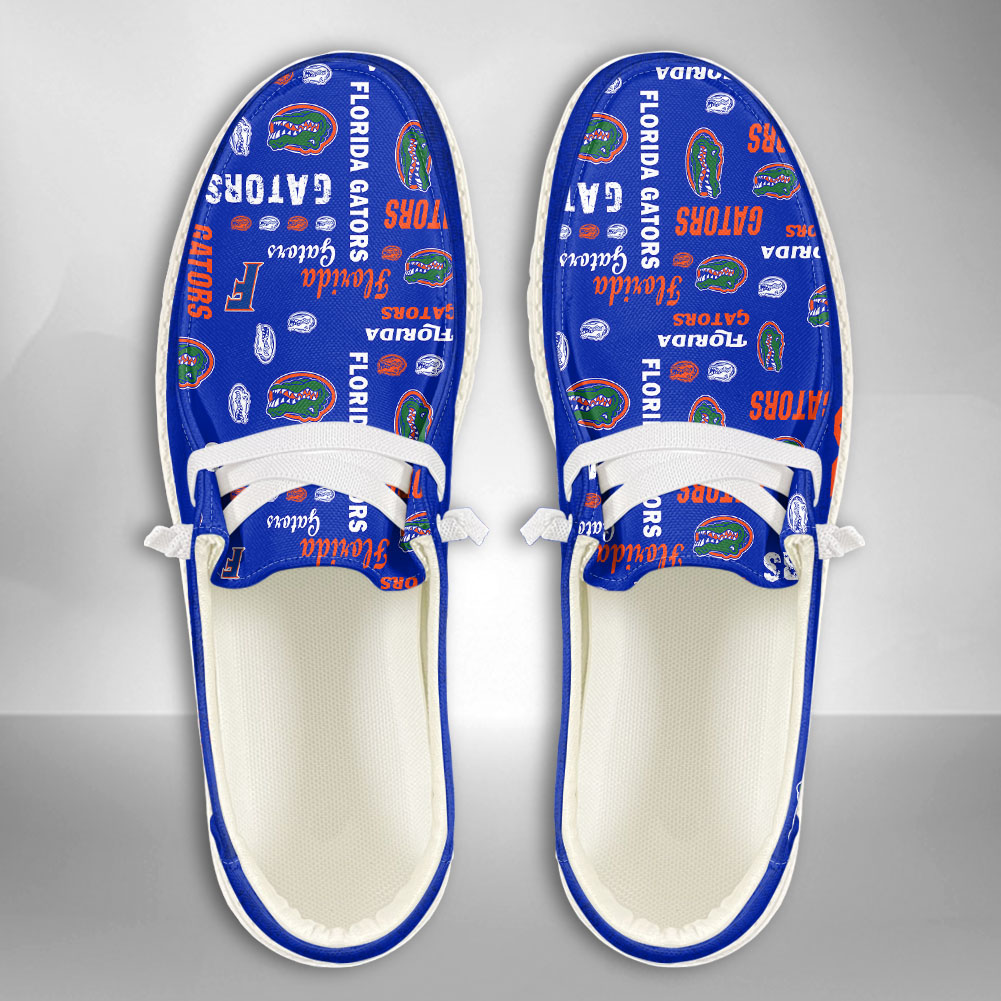 JWFancy NCAA Florida Gators Hey Dude Shoes Wally Men's Lace Up Loafers Comfortable For Men And Women