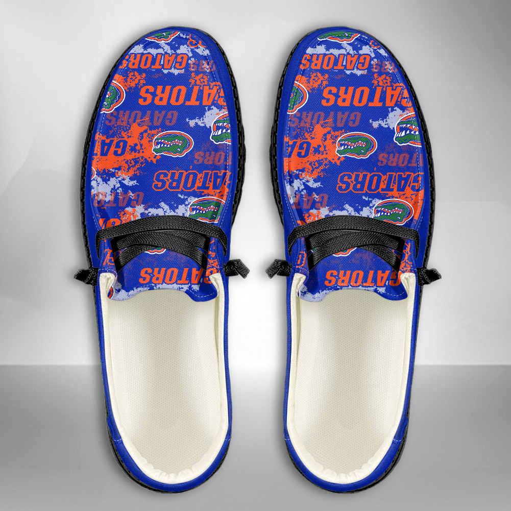 JWFancy NCAA Florida Gators Hey Dude Shoes Wally Men's Lace Up Loafers Comfortable For Men And Women