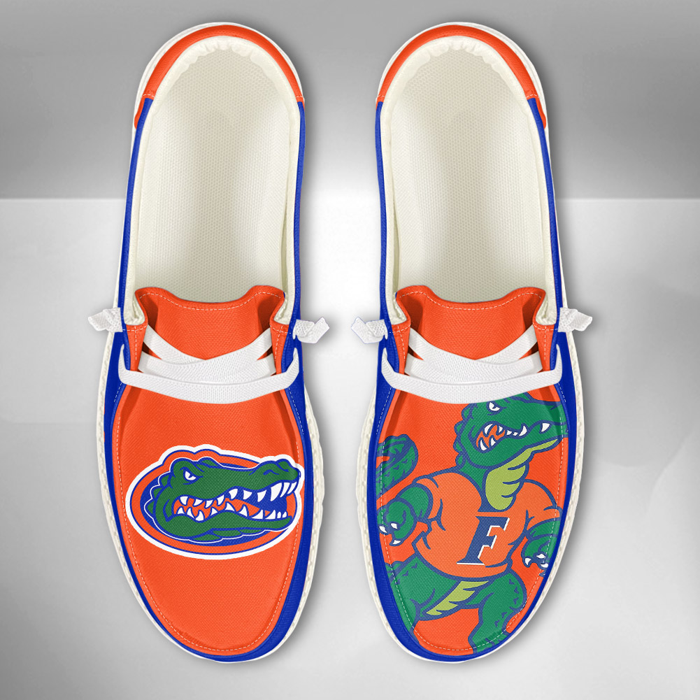 JWFancy NCAA Florida Gators Hey Dude Shoes Wally Men's Lace Up Loafers Comfortable For Men And Women