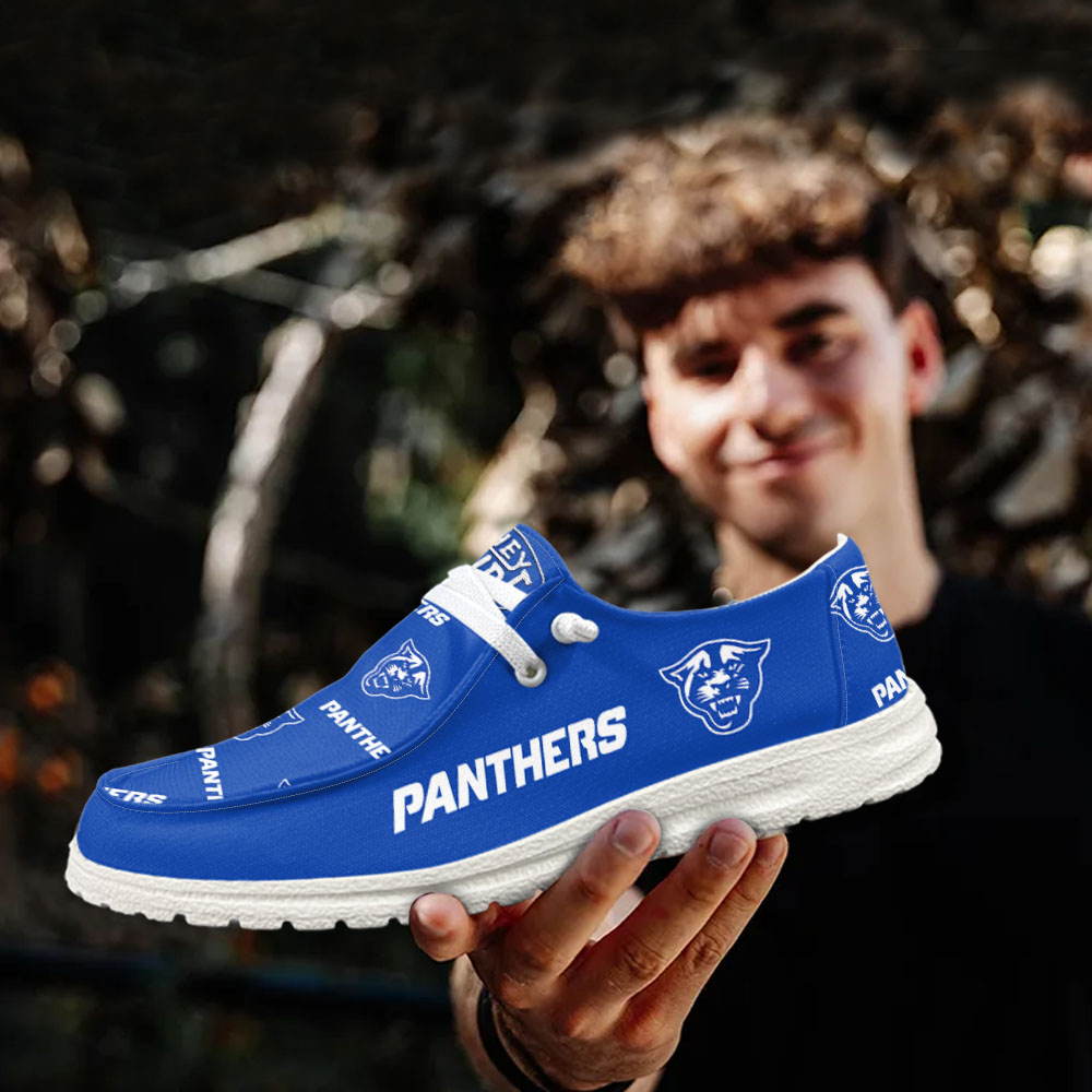 JWFancy NCAA Georgia State Panthers Hey Dude Shoes Wally Men's Lace Up Loafers Comfortable For Men And Women