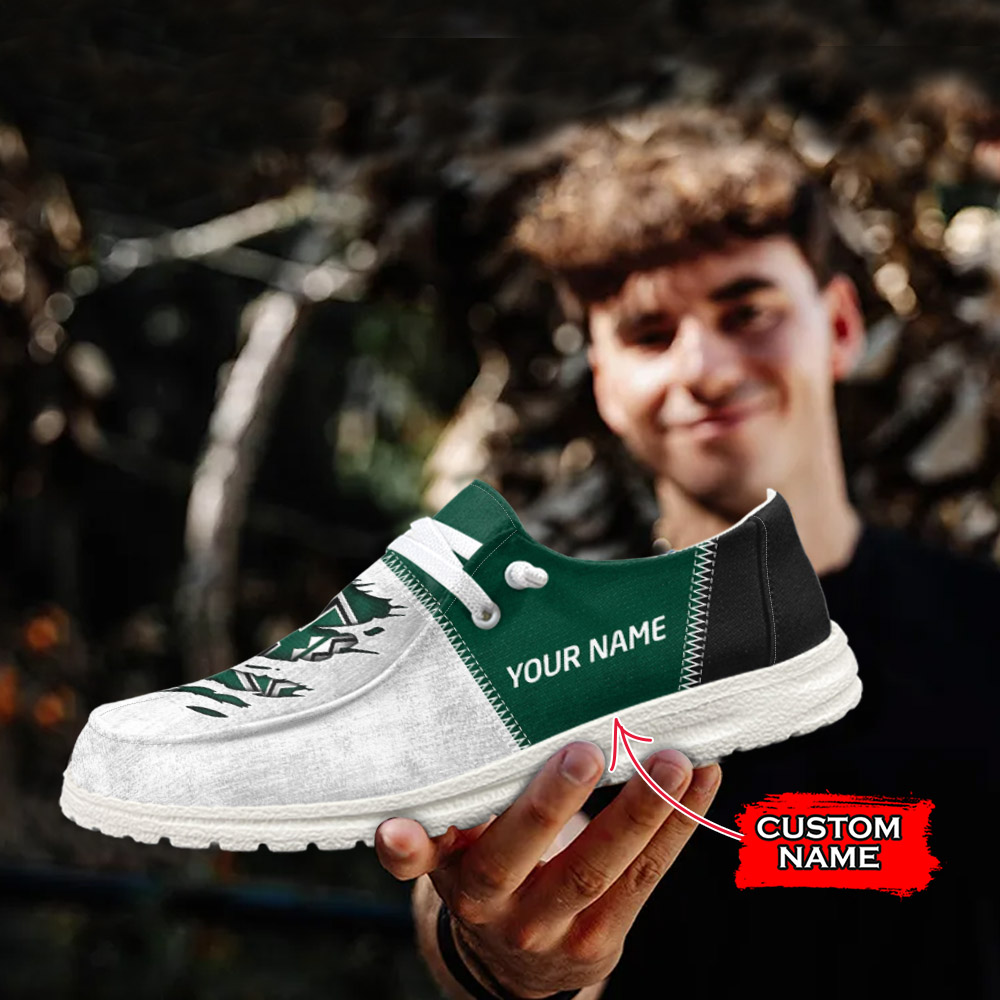 JWFancy NCAA Hawaii Rainbow Warriors Hey Dude Shoes Wally Men's Lace Up Loafers Comfortable For Men And Women