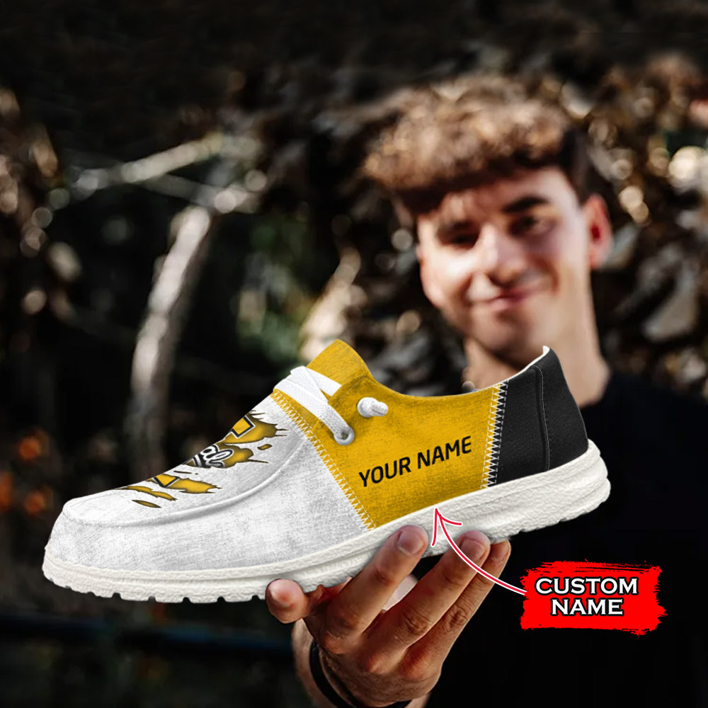 JWFancy NCAA Idaho Vandals Hey Dude Shoes Wally Men's Lace Up Loafers Comfortable For Men And Women