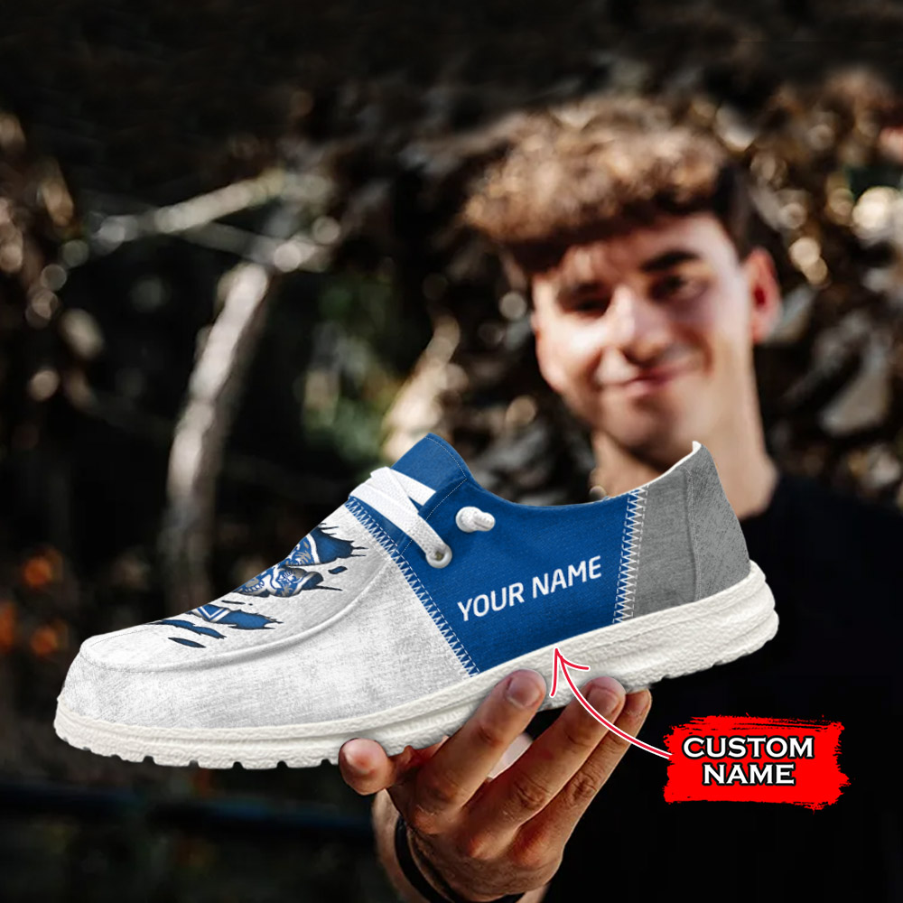 JWFancy NCAA Memphis Tigers Hey Dude Shoes Wally Men's Lace Up Loafers Comfortable For Men And Women