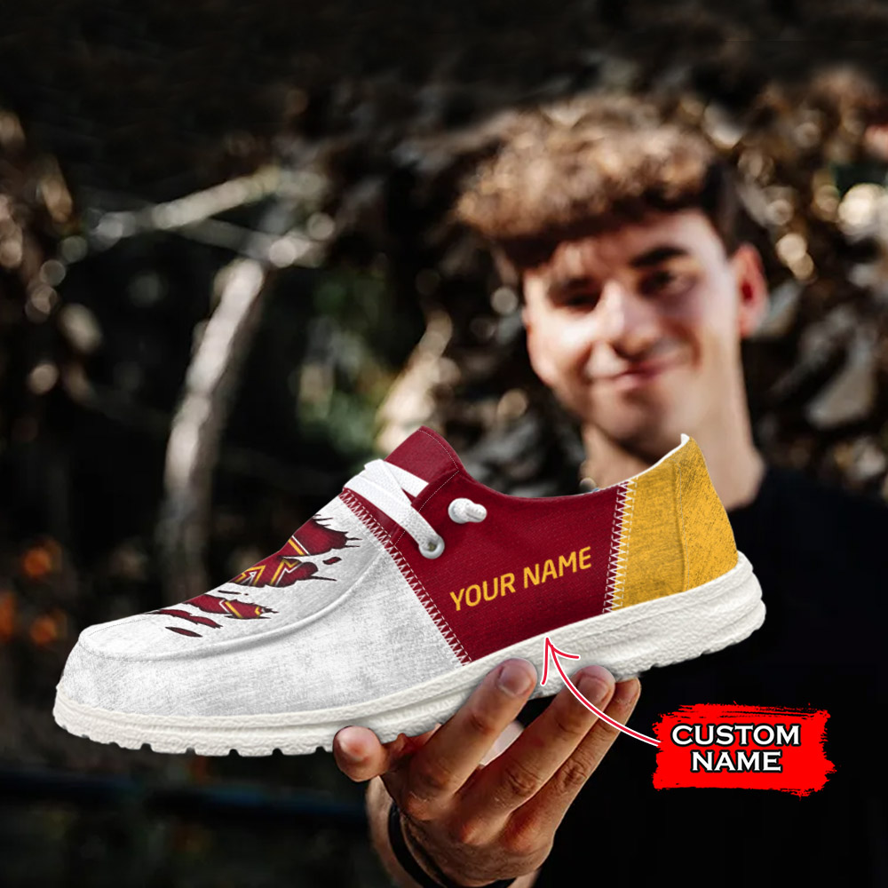 JWFancy NCAA Minnesota Golden Gophers Hey Dude Shoes Wally Men's Lace Up Loafers Comfortable For Men And Women