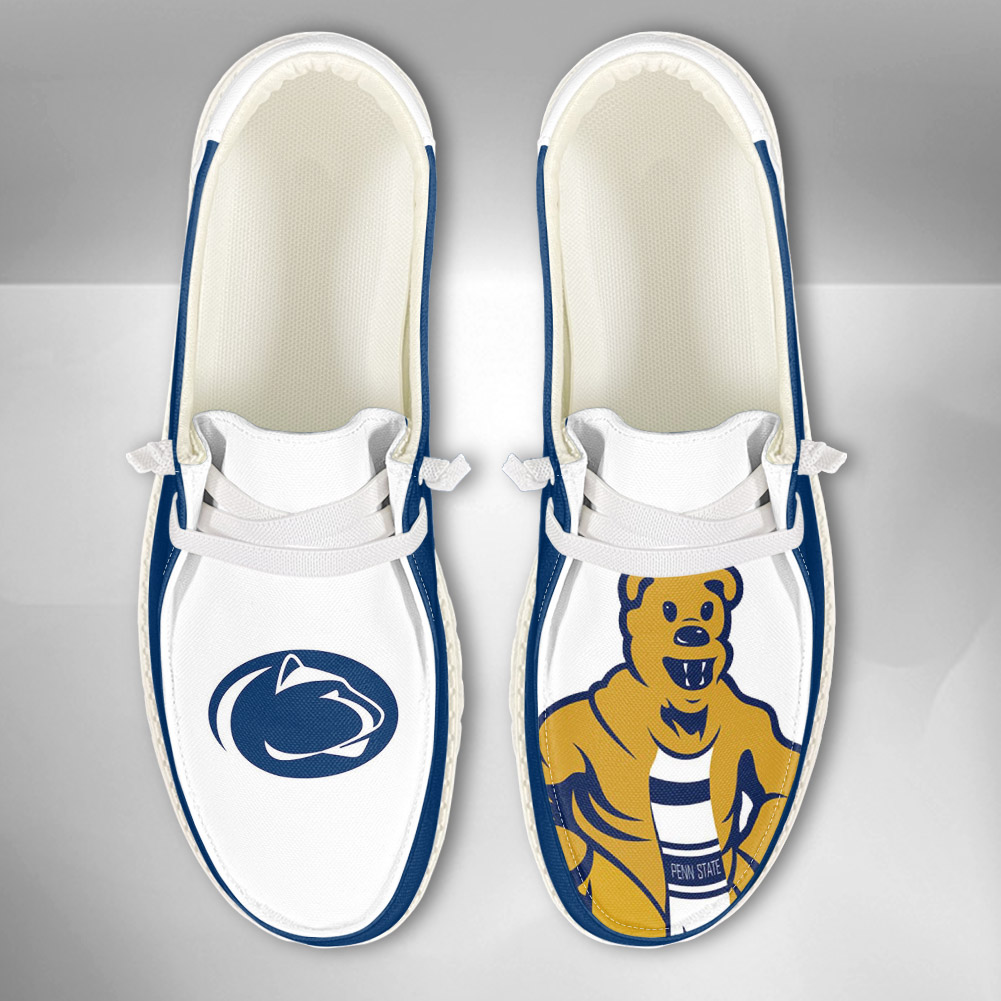 JWFancy NCAA Penn State Nittany Lions Hey Dude Shoes Wally Men's Lace Up Loafers Comfortable For Men And Women