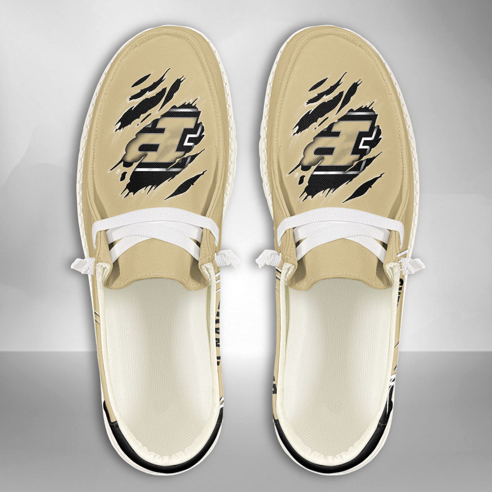 JWFancy NCAA Purdue Boilermakers Hey Dude Shoes Wally Men's Lace Up Loafers Comfortable For Men And Women