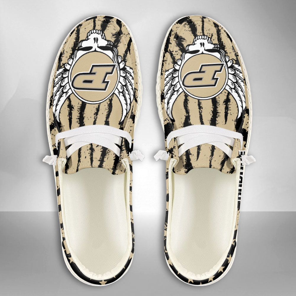 JWFancy NCAA Purdue Boilermakers Hey Dude Shoes Wally Men's Lace Up Loafers Comfortable For Men And Women