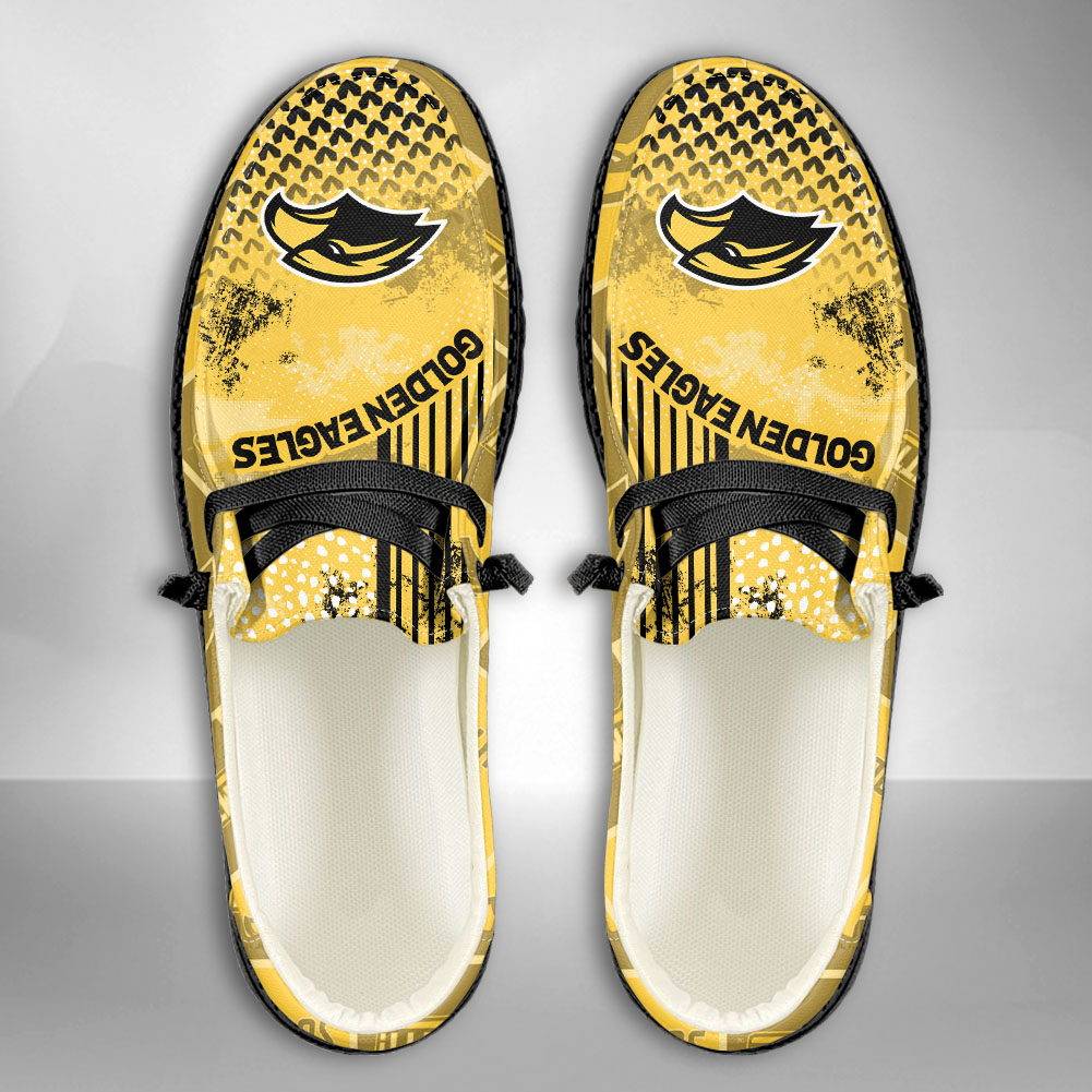 JWFancy NCAA Southern Miss Golden Eagles Hey Dude Shoes Wally Men's Lace Up Loafers Comfortable For Men And Women