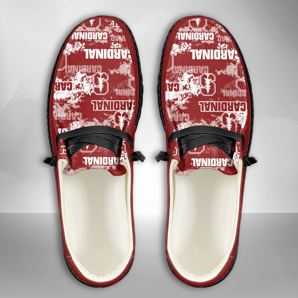 JWFancy NCAA Stanford Cardinal Hey Dude Shoes Wally Men's Lace Up Loafers Comfortable For Men And Women