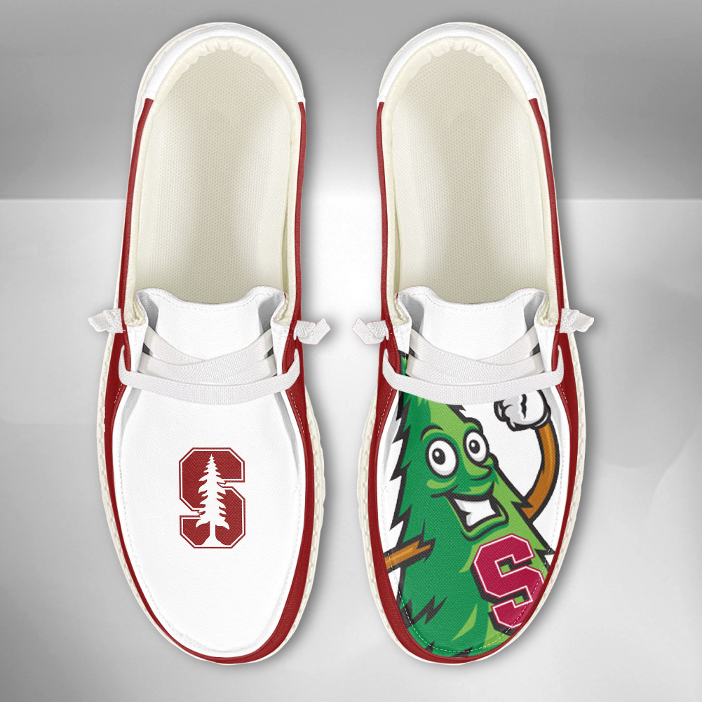 JWFancy NCAA Stanford Cardinal Hey Dude Shoes Wally Men's Lace Up Loafers Comfortable For Men And Women