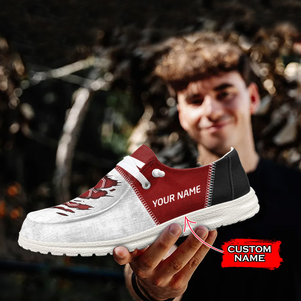 JWFancy NCAA Stanford Cardinal Hey Dude Shoes Wally Men's Lace Up Loafers Comfortable For Men And Women