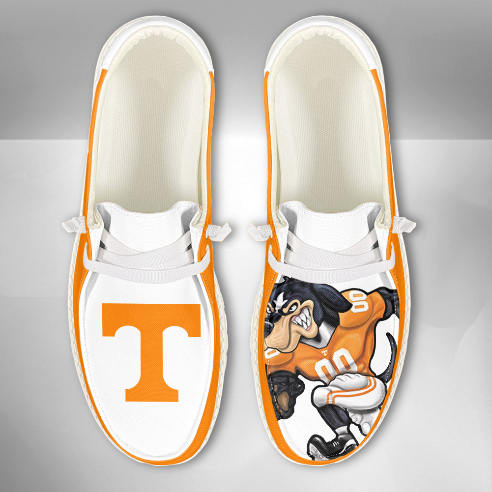 JWFancy NCAA Tennessee Volunteers Hey Dude Shoes Wally Men's Lace Up Loafers Comfortable For Men And Women