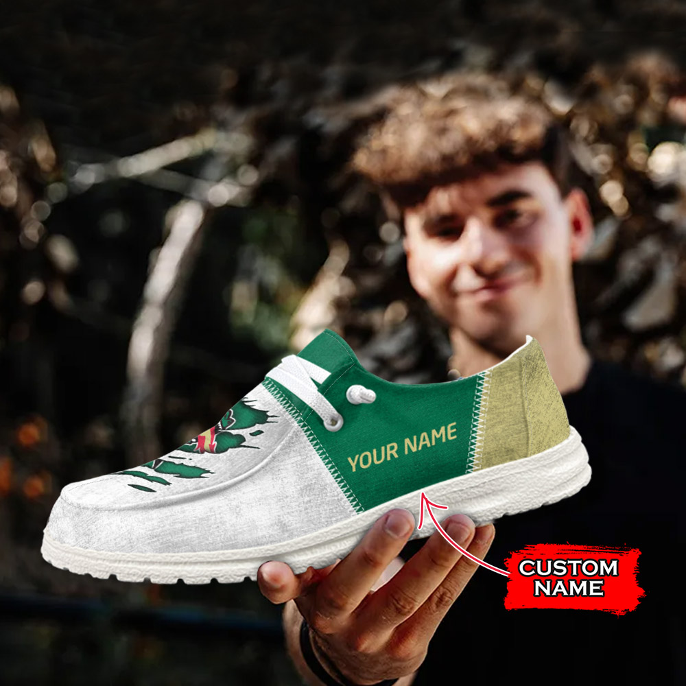 JWFancy NCAA UAB Blazers Hey Dude Shoes Wally Men's Lace Up Loafers Comfortable For Men And Women