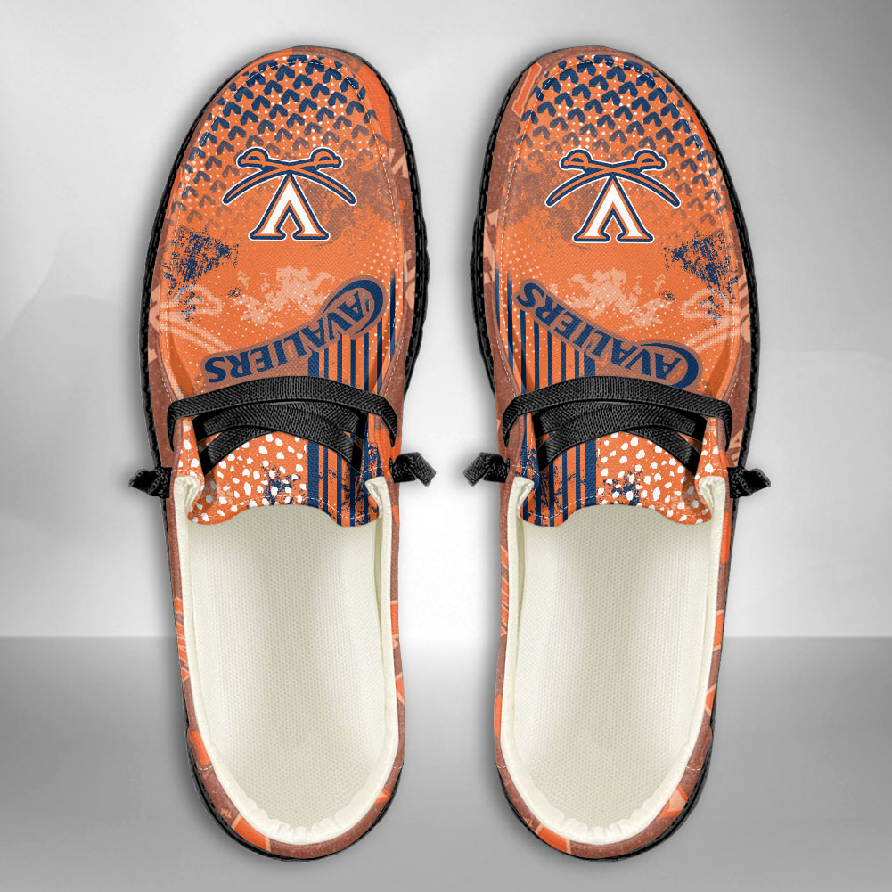 JWFancy NCAA Virginia Cavaliers Hey Dude Shoes Wally Men's Lace Up Loafers Comfortable For Men And Women