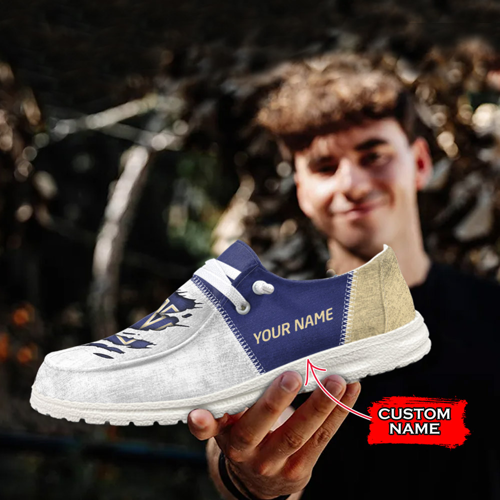 JWFancy NCAA Washington Huskies Hey Dude Shoes Wally Men's Lace Up Loafers Comfortable For Men And Women