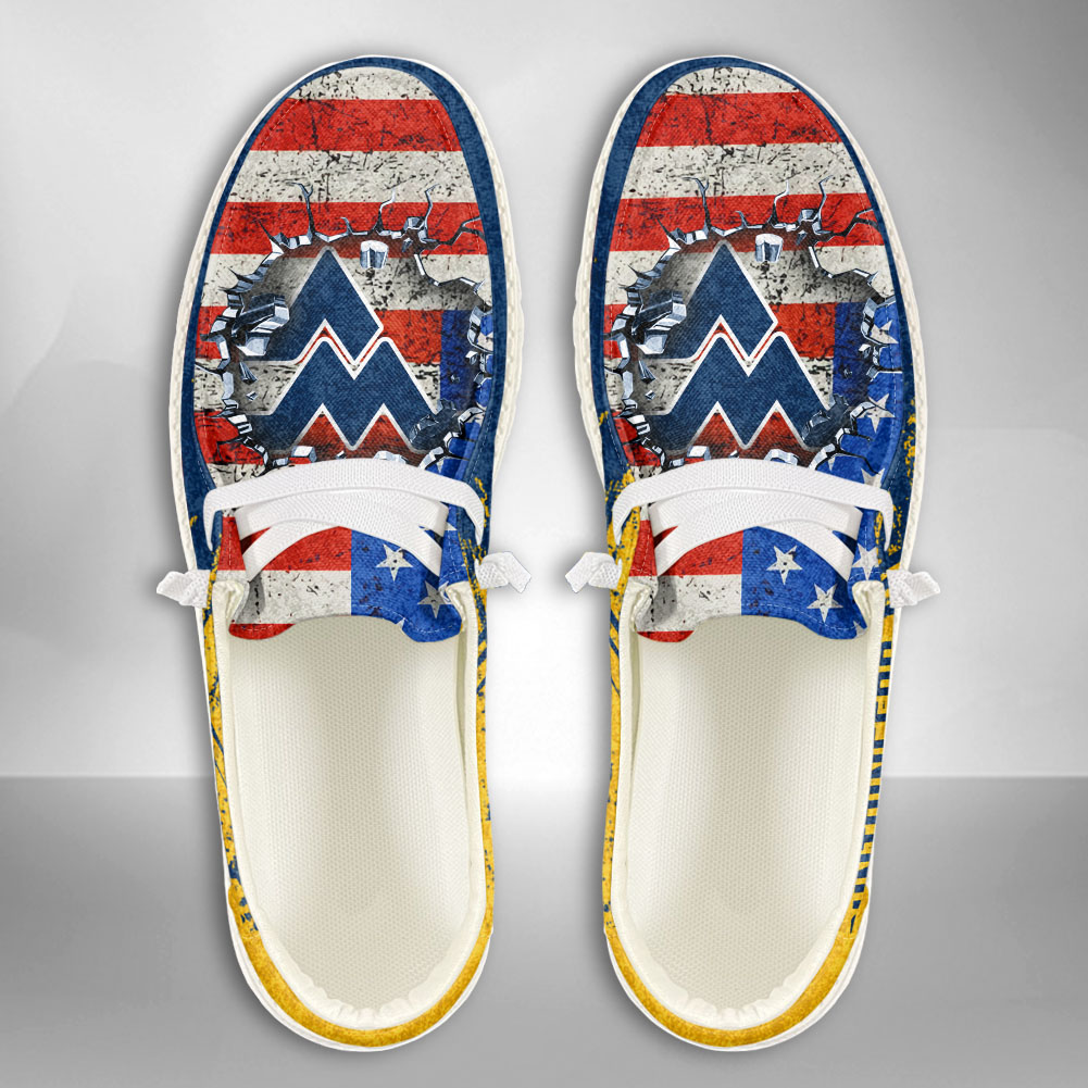 JWFancy NCAA West Virginia Mountaineers Hey Dude Shoes Wally Men's Lace Up Loafers Comfortable For Men And Women