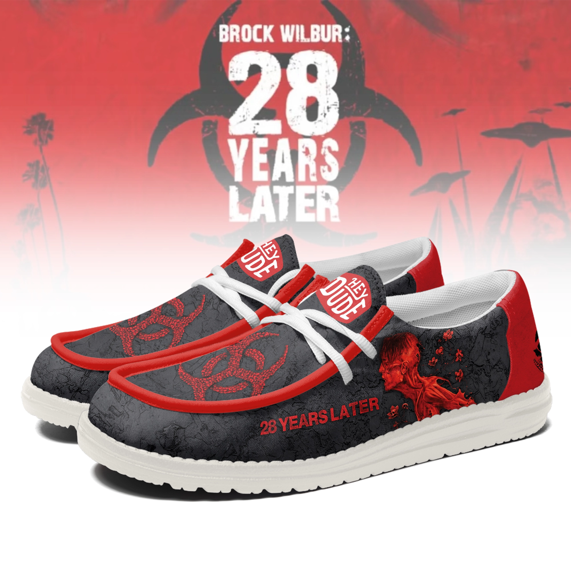 JWFancy Brock Wilbur - 28 Years Later Personalized Hey Dude Shoes For Men And Women