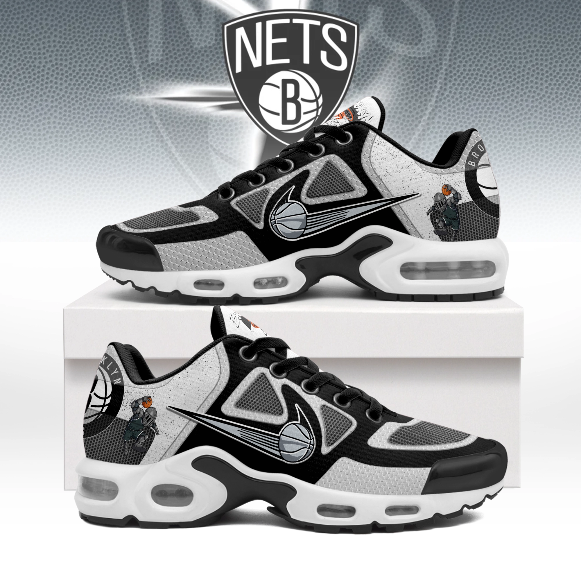 JWFancy Brooklyn Nets TN Shoes Sneakers For Men And Women