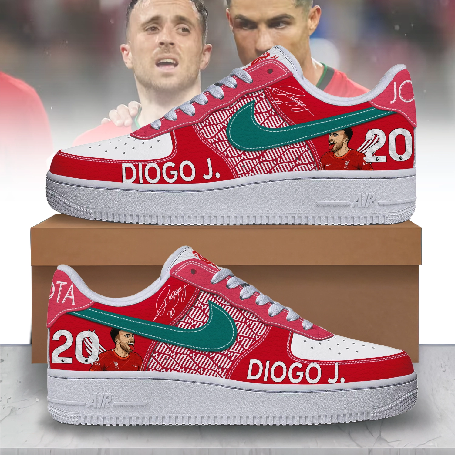 JWFancy Diogo Jota Air Low-Top Sneakers Shoes For Men And Women