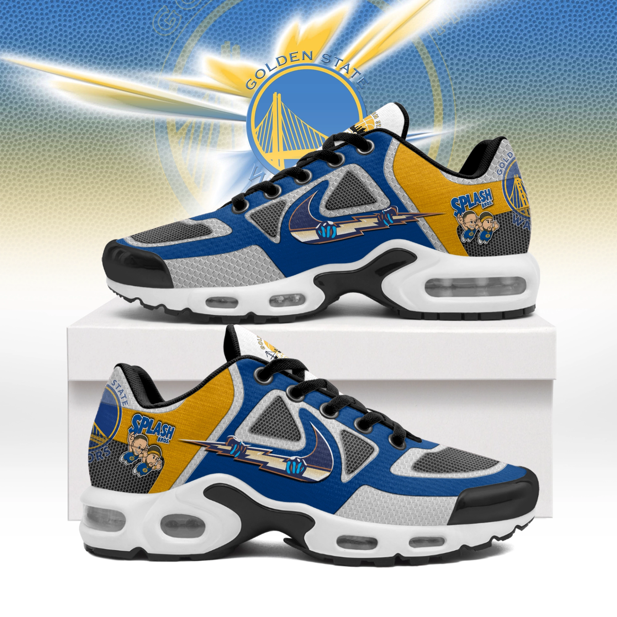 JWFancy Golden State Warriors TN Shoes Sneakers For Men And Women