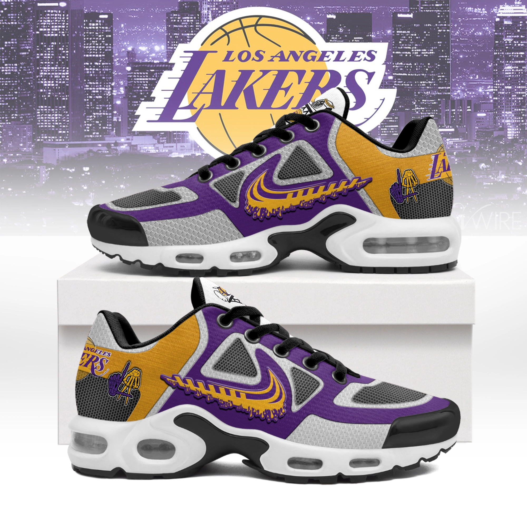 JWFancy Los Angeles Lakers TN Shoes Sneakers For Men And Women