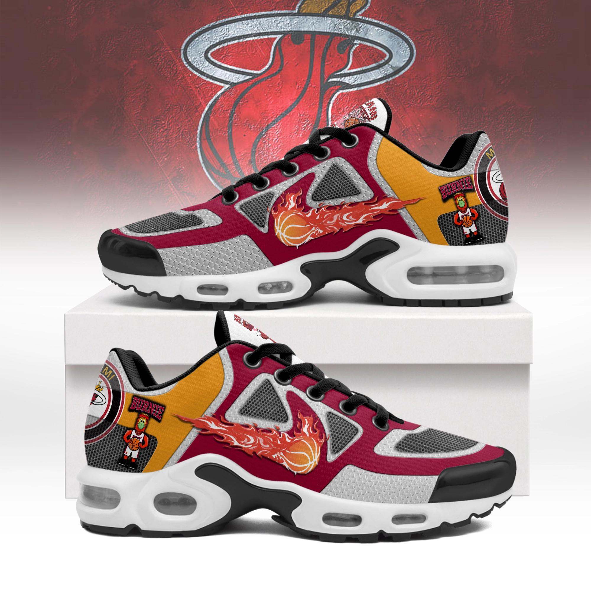 JWFancy Miami Heat TN Shoes Sneakers For Men And Women