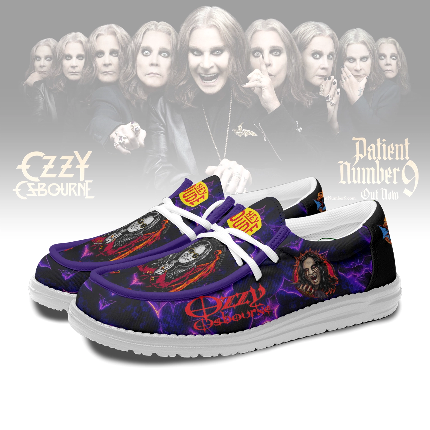 JWFancy Ozzy Osbourne Personalized Hey Dude Shoes For Men And Women