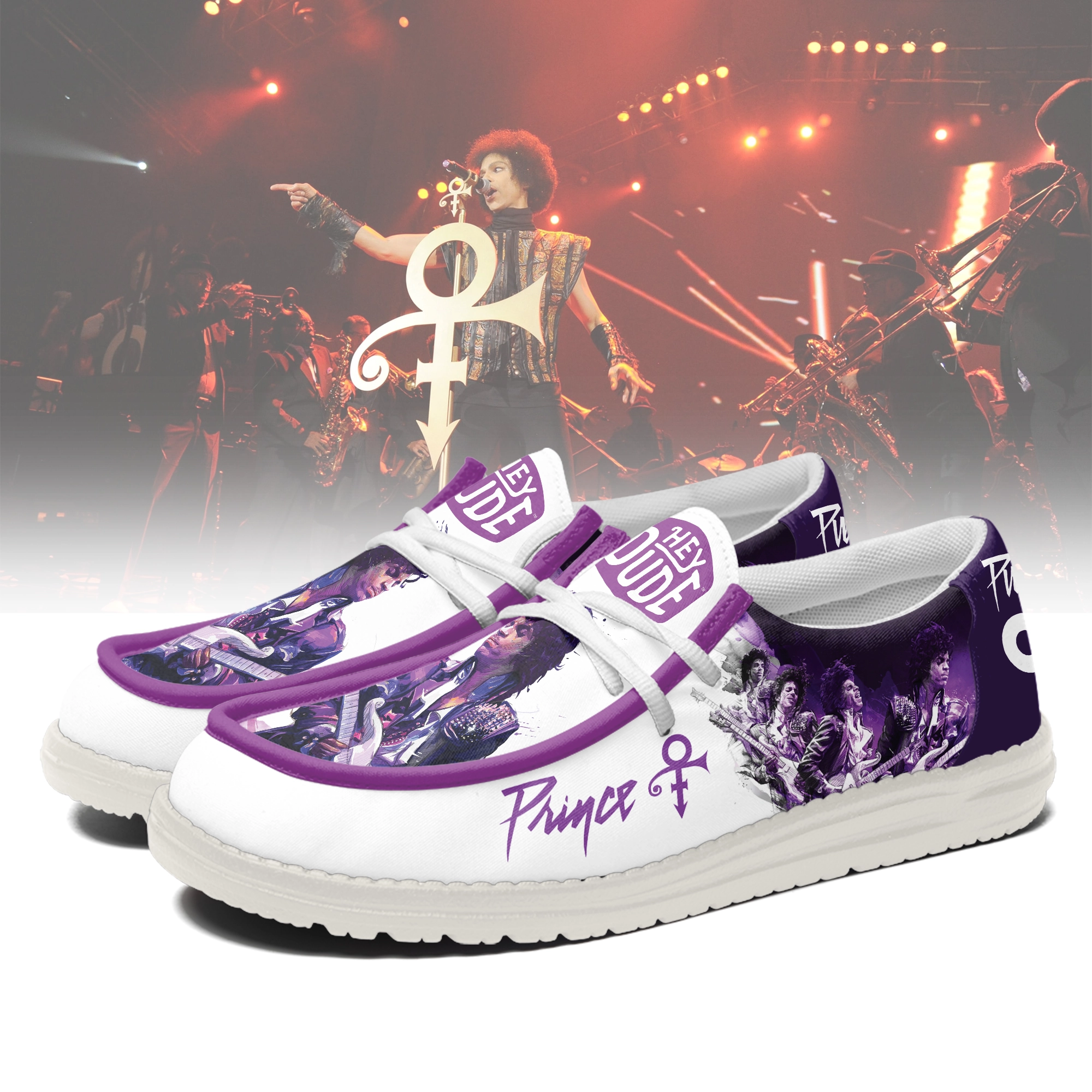 JWFancy Prince Personalized Hey Dude Shoes For Men And Women