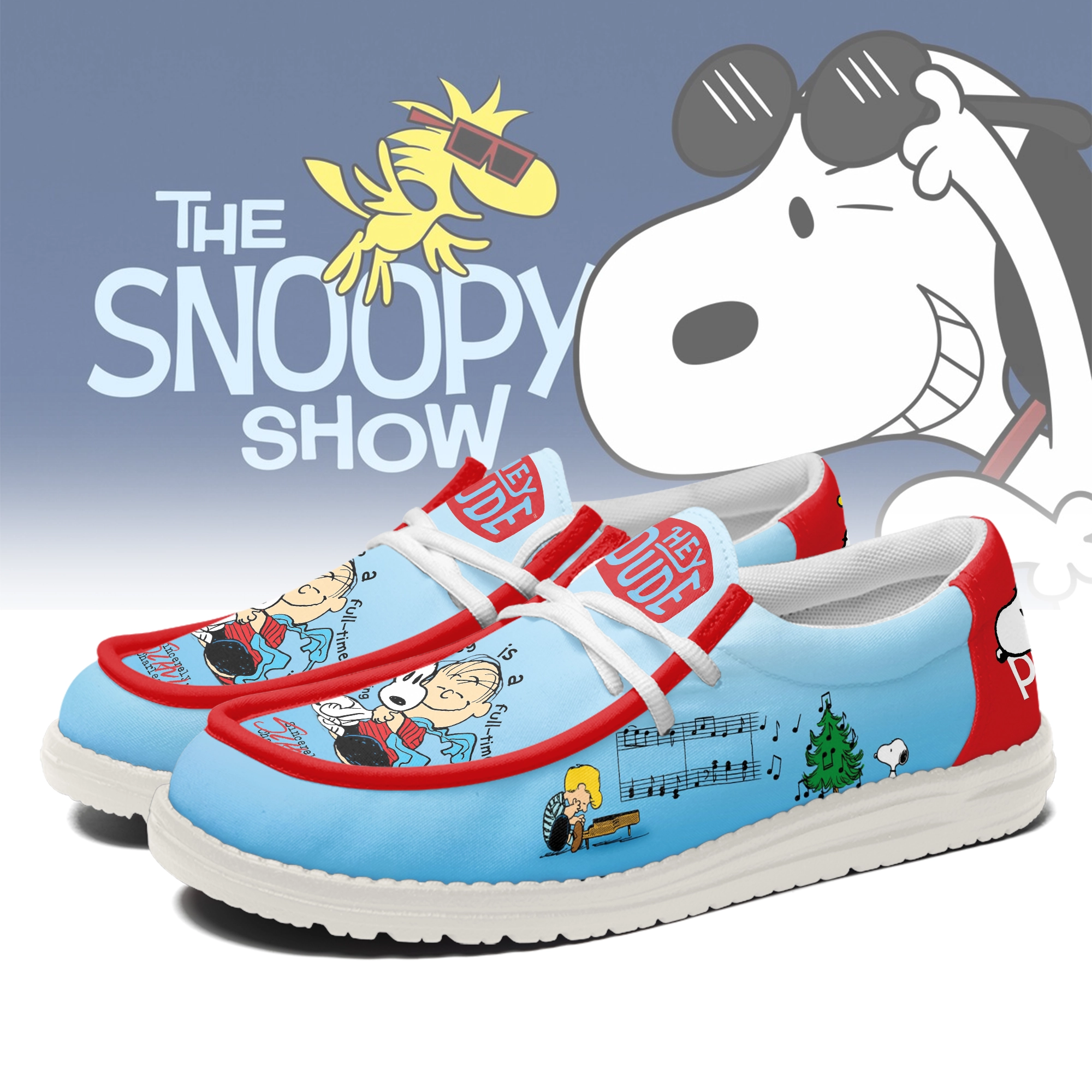 JWFancy Snoopy Personalized Hey Dude Shoes For Men And Women