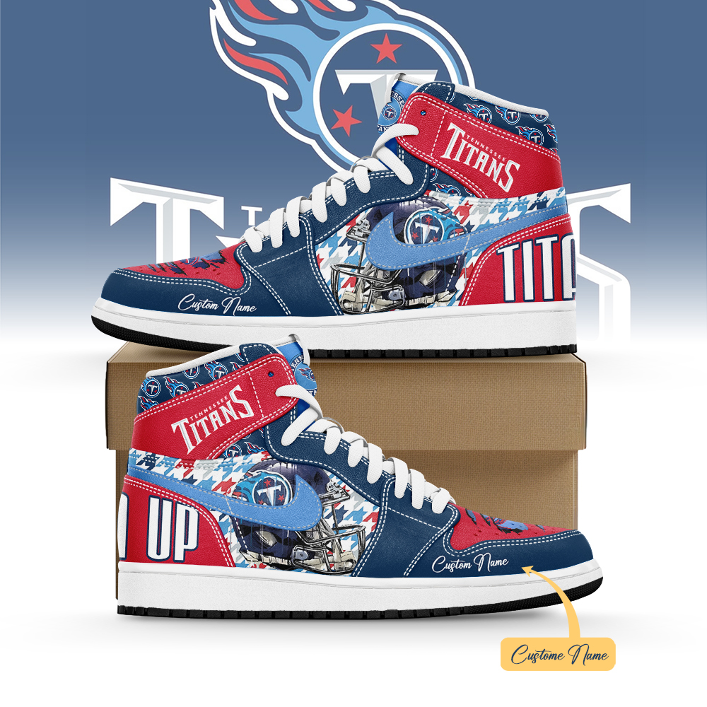 JWFancy Tennessee Titans AJ1 High Sneakers Shoes For Men And Women