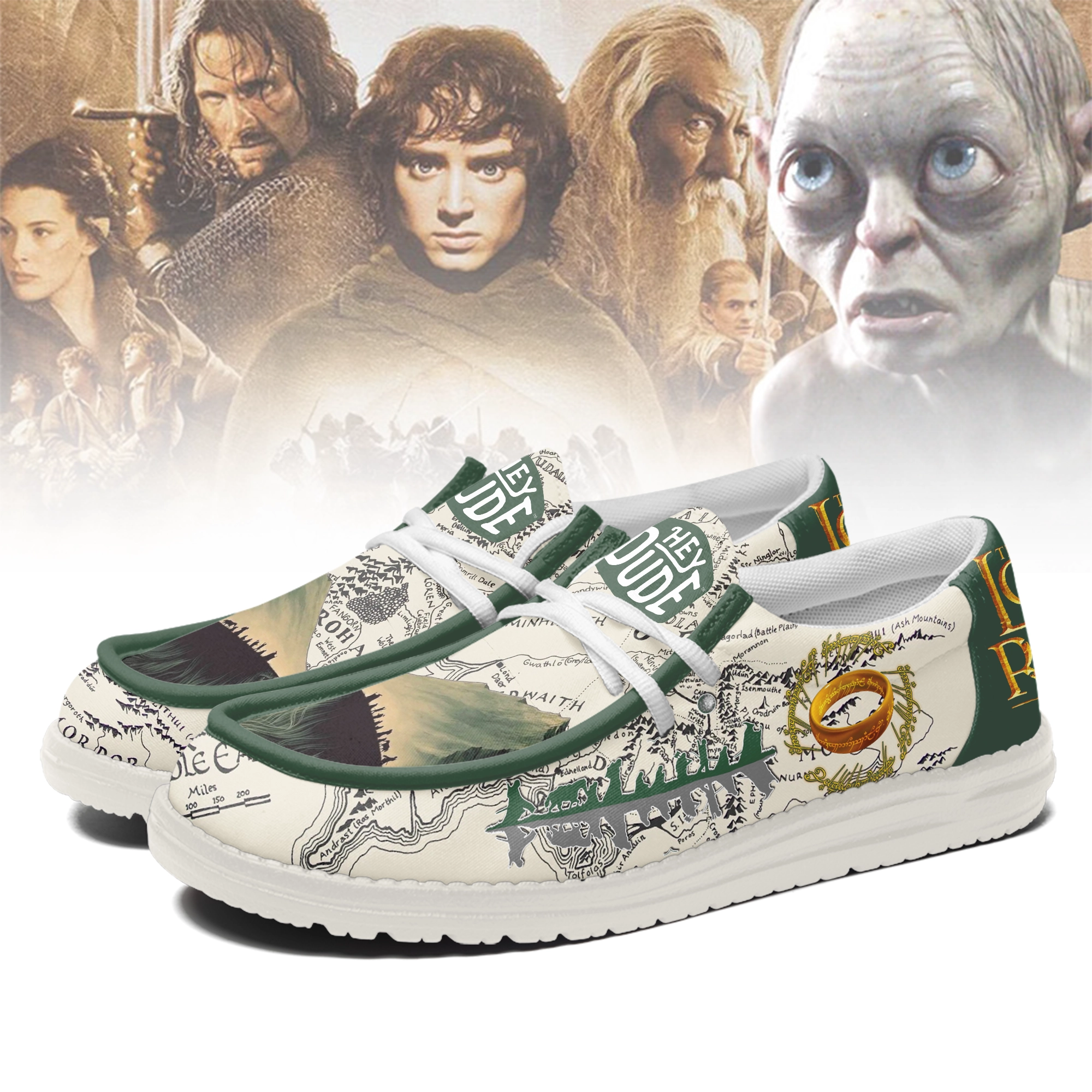 JWFancy The Lord of the Rings Personalized Hey Dude Shoes For Men And Women