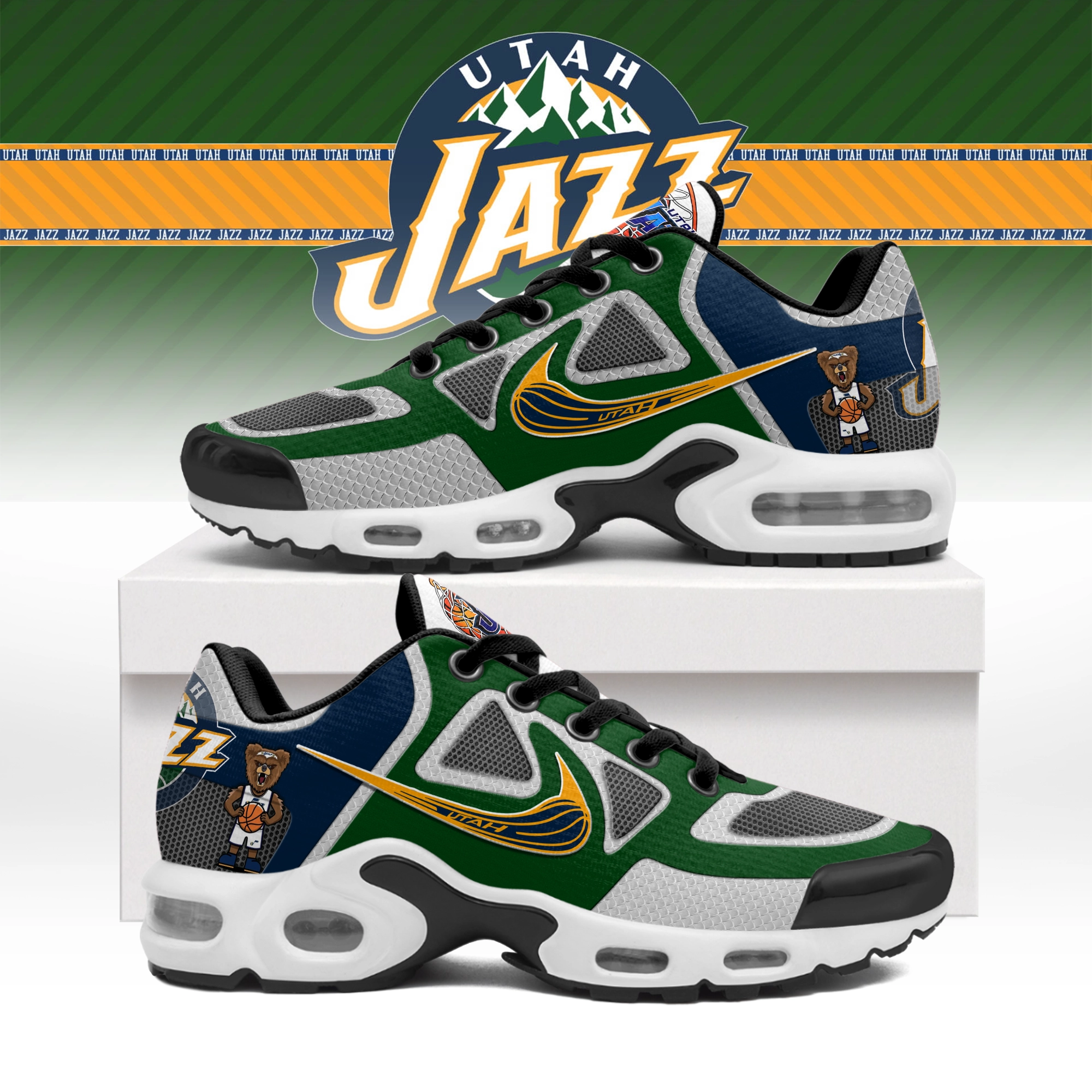 JWFancy Utah Jazz TN Shoes Sneakers For Men And Women