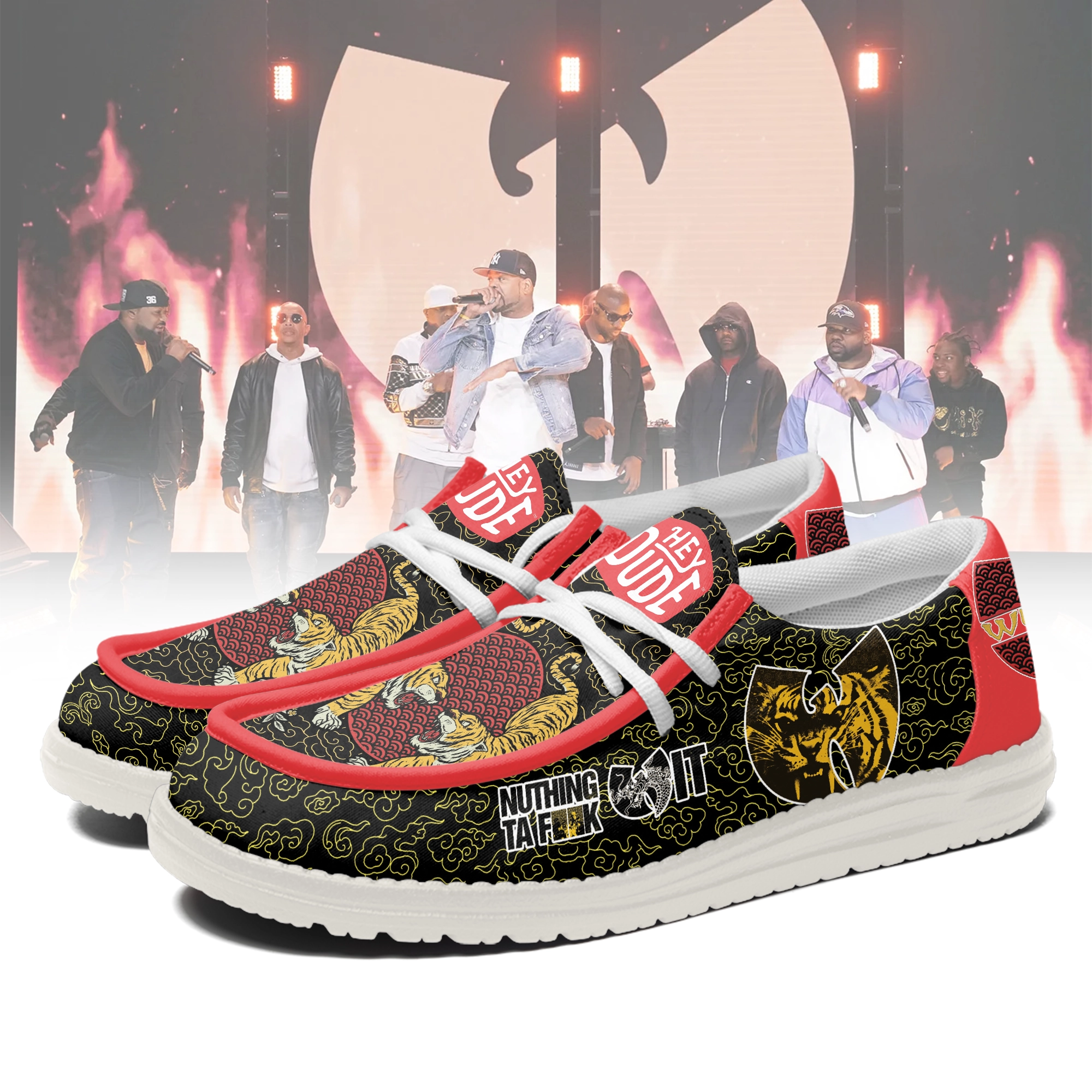 JWFancy Wu-Tang Clan Personalized Hey Dude Shoes For Men And Women