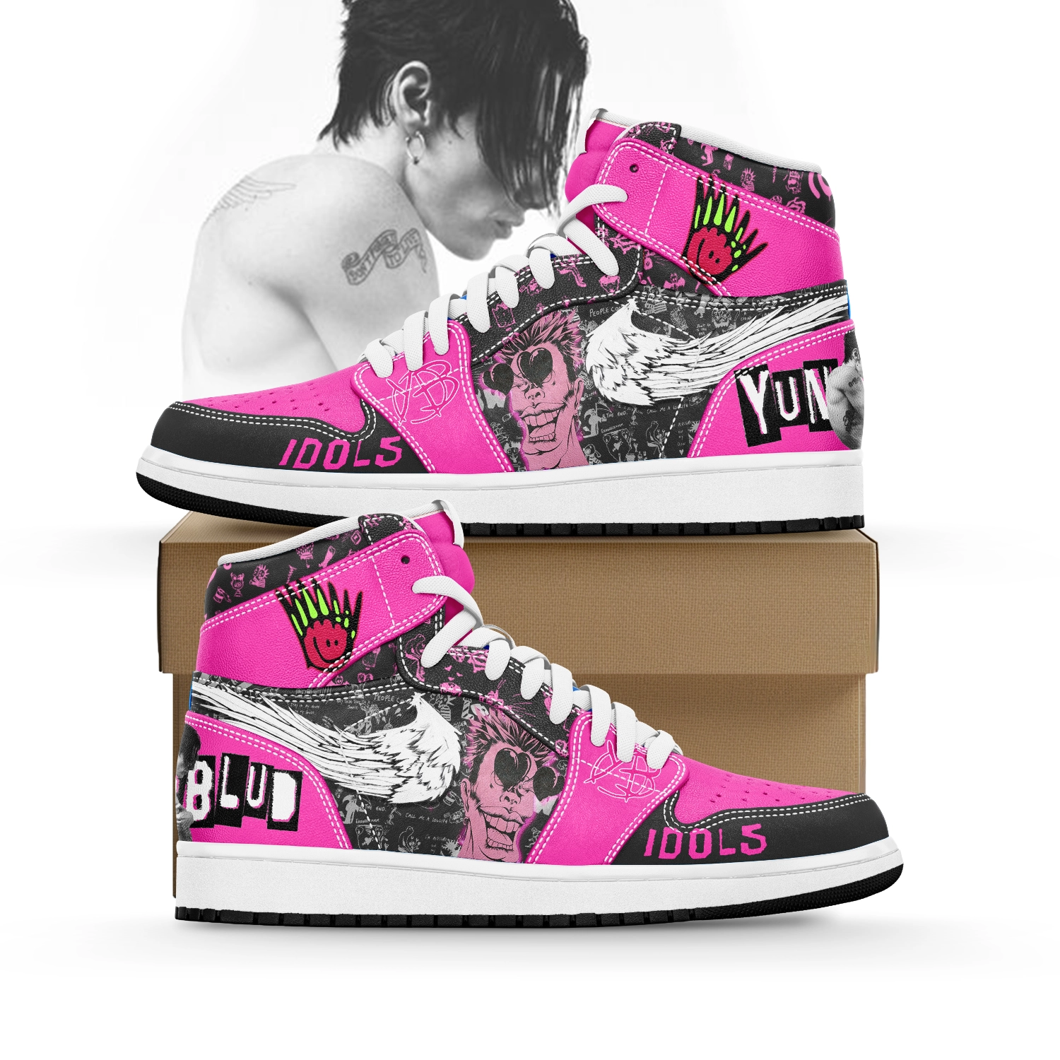 JWFancy Yungblud AJ1 High Sneakers Shoes For Men And Women