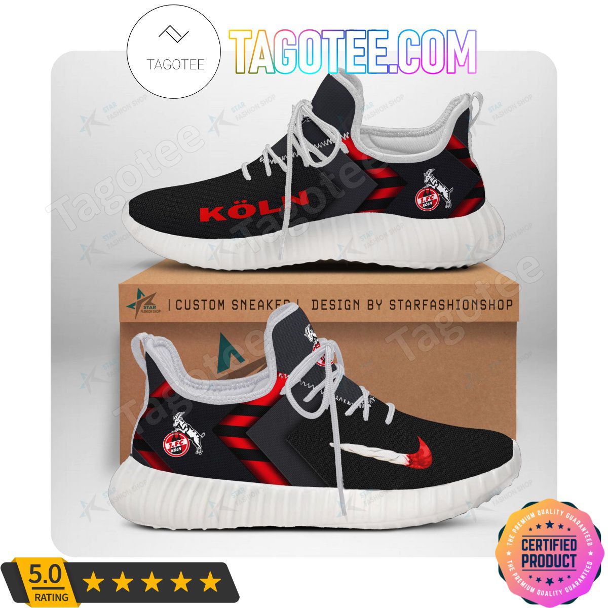 JWFancy 1. FC Koln Reze Sneakers Shoes For Men And Women