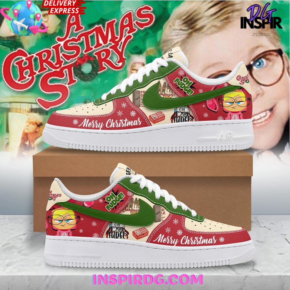 JWFancy A Christmas Story Air Low-Top Sneakers Shoes For Men And Women