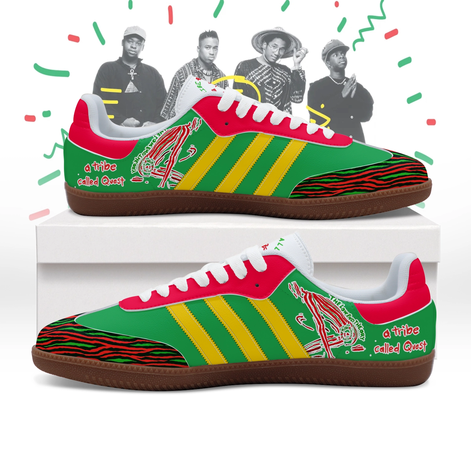 JWFancy A Tribe Called Quest Adidas Samba Shoes For Men And Women