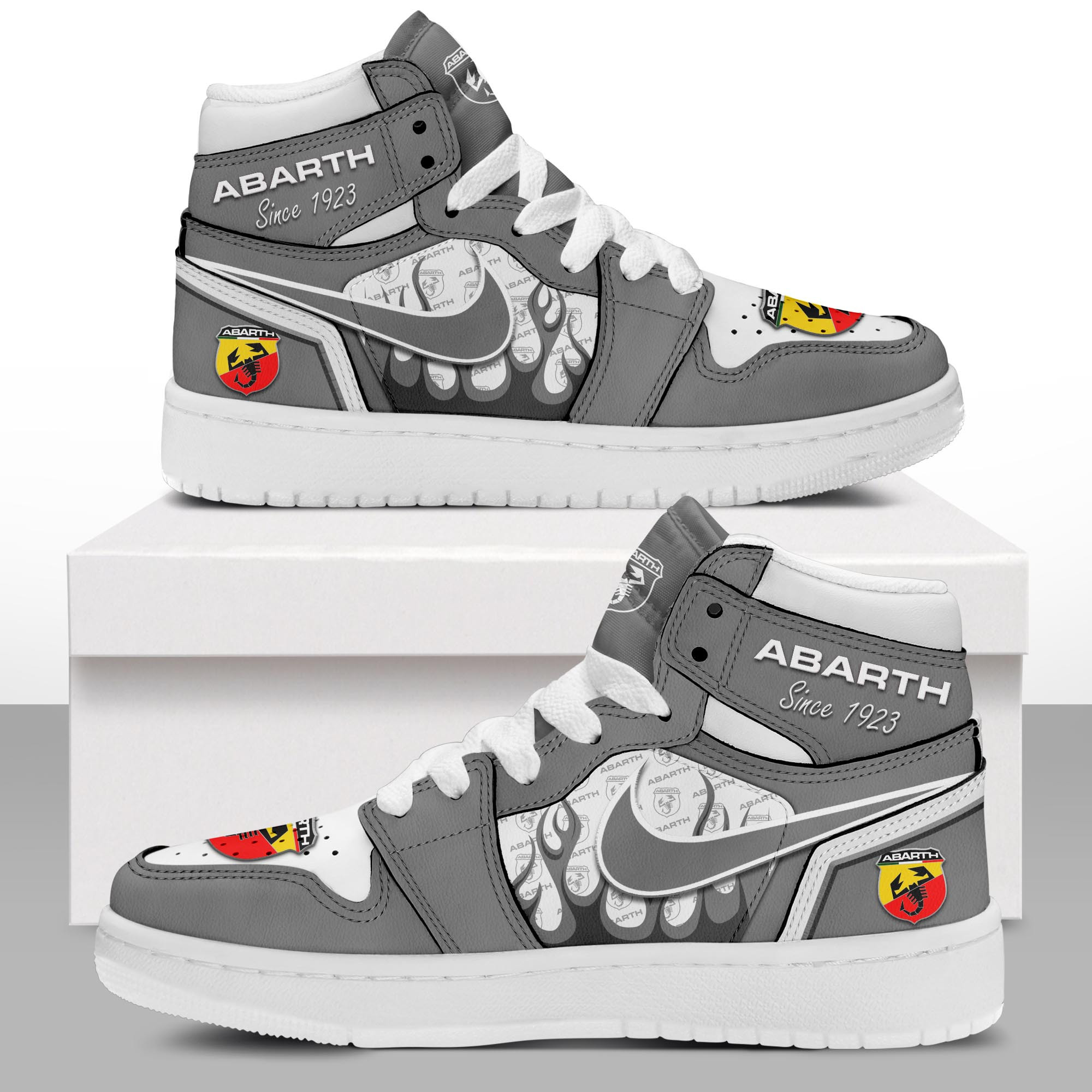 JWFancy Abarth AJ1 High Sneakers Shoes For Men And Women
