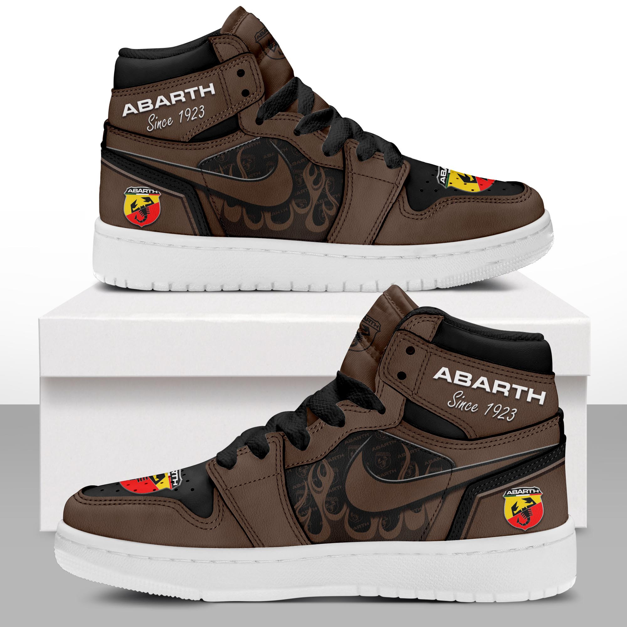 JWFancy Abarth AJ1 High Sneakers Shoes For Men And Women