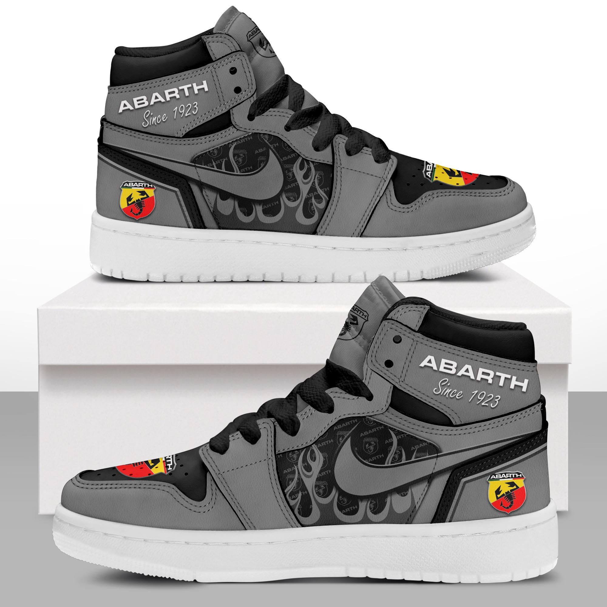 JWFancy Abarth AJ1 High Sneakers Shoes For Men And Women